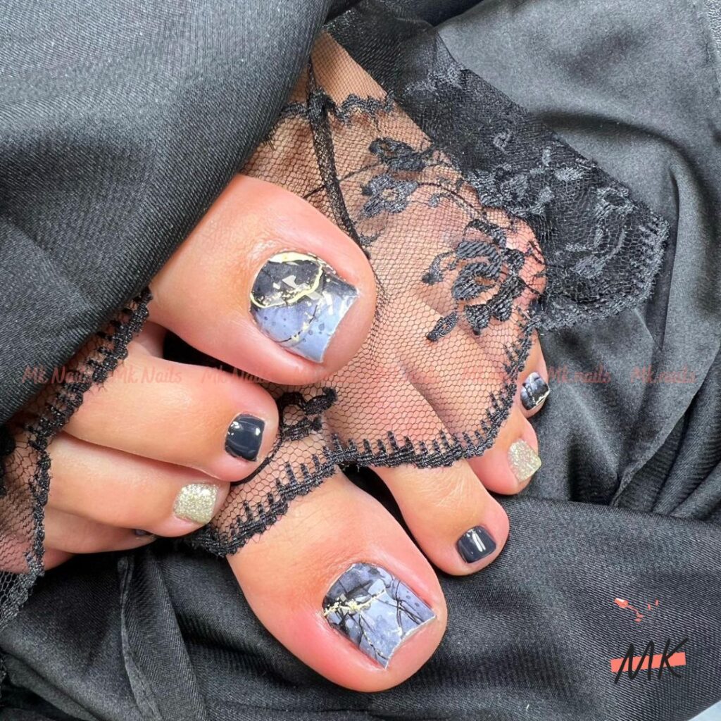 Pedicure russe Wrap nails